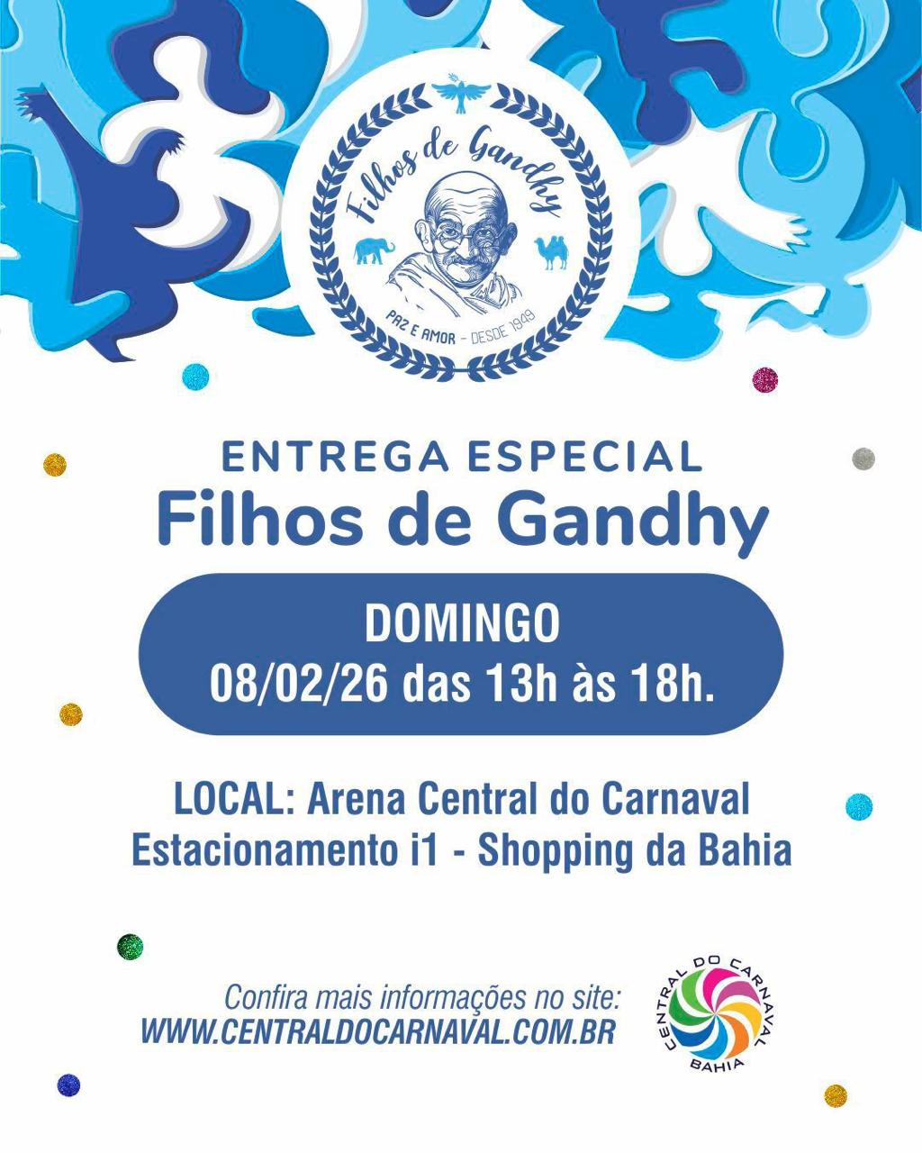 ENTREGA ESPECIAL DAS FANTASIAS DO AFOXÉ FILHOS DE GANDHY